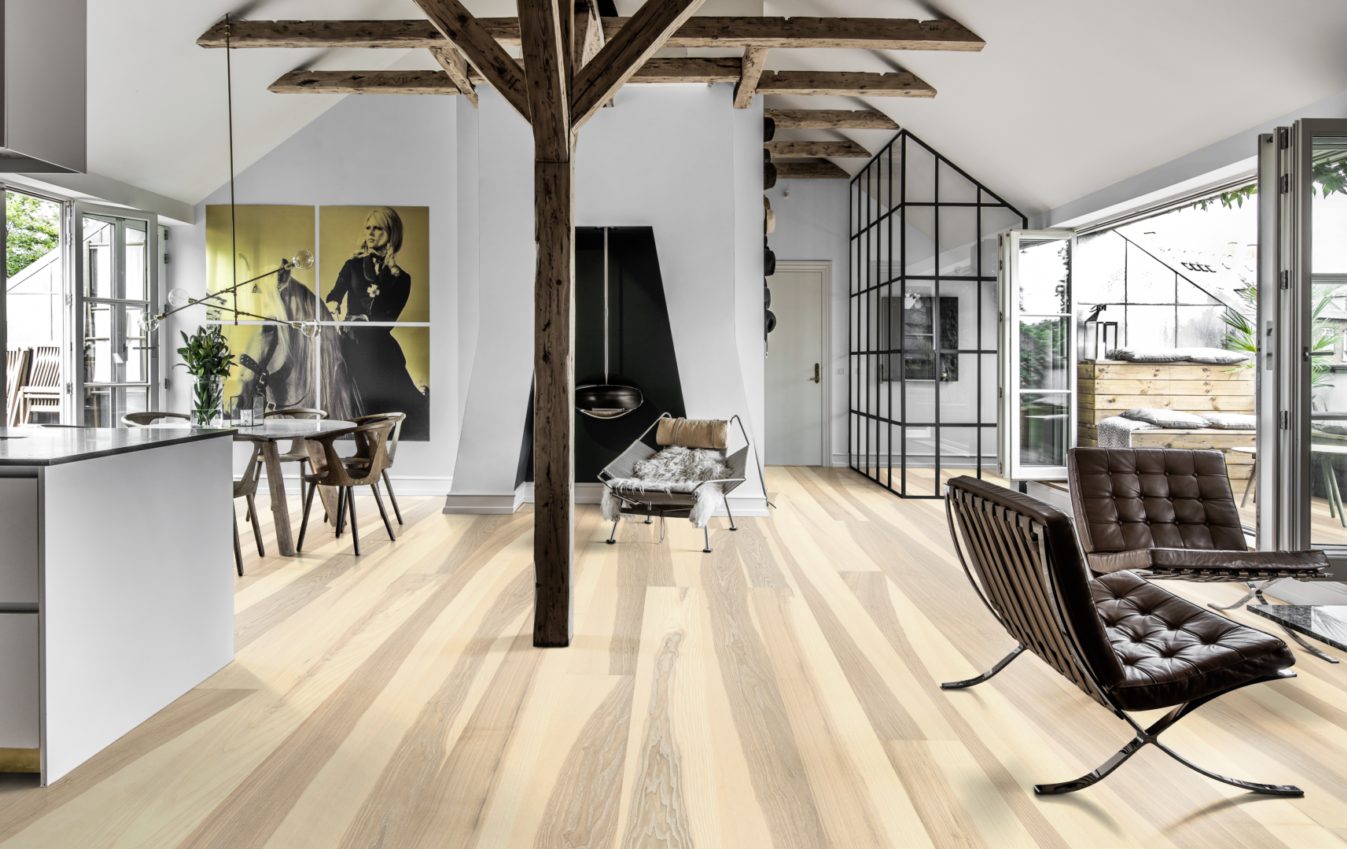 Паркетная доска Kahrs Люкс Ясень Прилив Flow 151N8AAKG4KW240 Lively 2420×187×15